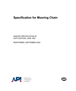 API Spec 2F (R2020) pdf