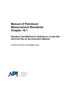 API MPMS Chapter 10.1 Fourth Edition pdf