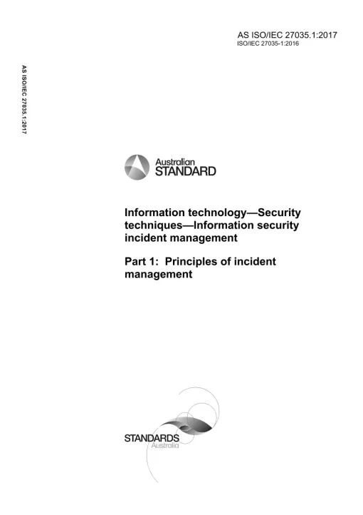 AS ISO/IEC 27035.1:2017 pdf