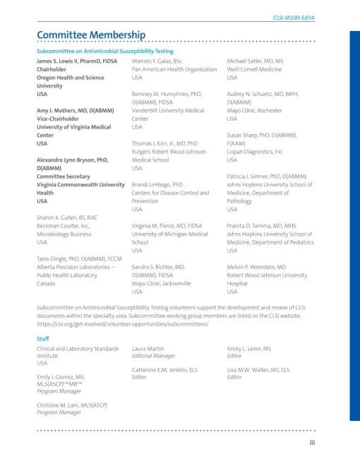 CLSI M100 34th Edition pdf