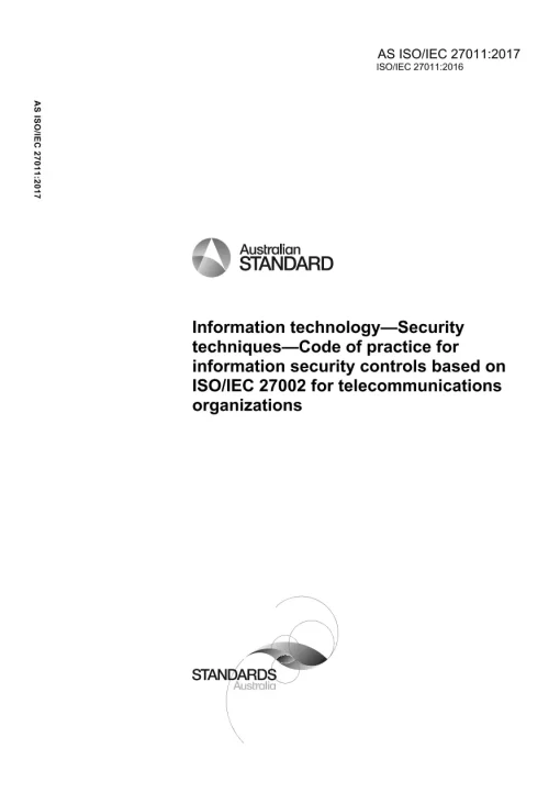 AS ISO/IEC 27011:2017 PDF