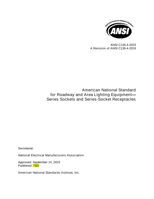 ANSI C136.4-2023 pdf