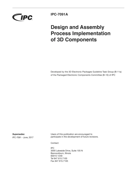 IPC 7091A-2023 pdf