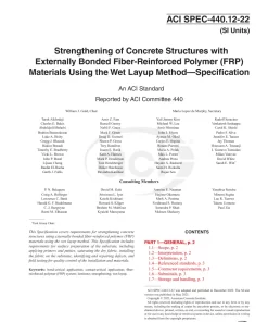 ACI SPEC-440.12-22 (SI Units) pdf