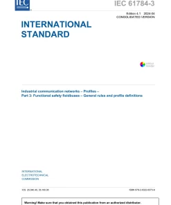 IEC 61784-3 Ed. 4.1 en:2024 pdf