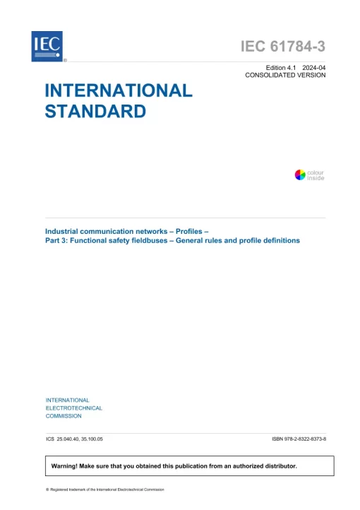 IEC 61784-3 Ed. 4.1 en:2024 pdf