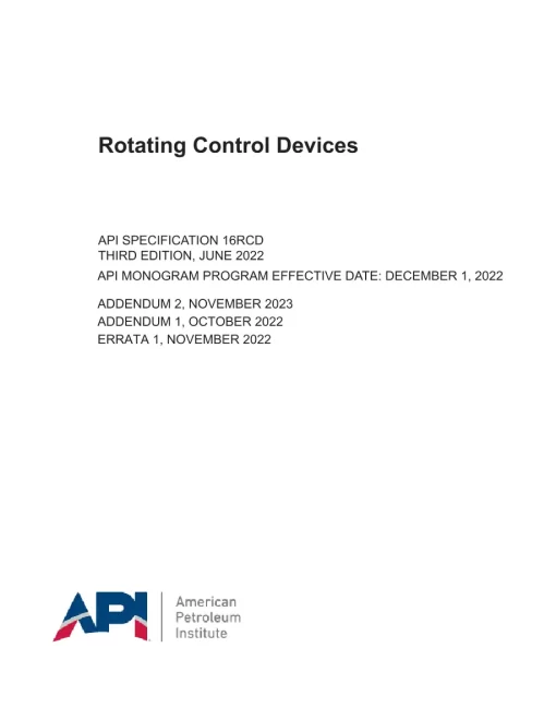 API Spec 16RCD pdf