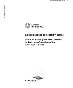 AS IEC 61000.4.1:2017 pdf