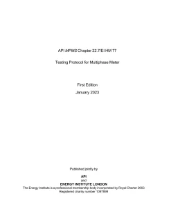 API MPMS Chapter 22.7 pdf