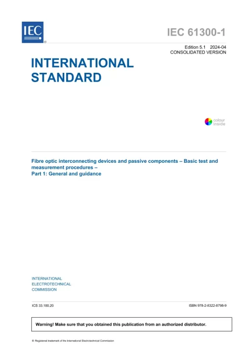 IEC 61300-1 Ed. 5.1 en:2024 pdf