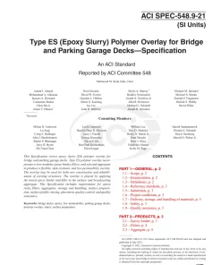 ACI SPEC-548.9M-21 pdf