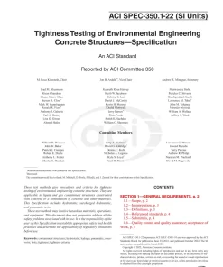 ACI SPEC-350.1-22 (SI Units) pdf