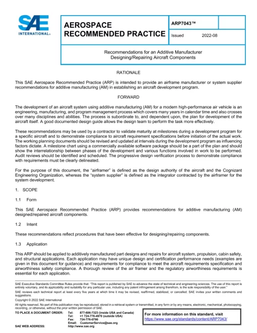 SAE ARP7043 pdf