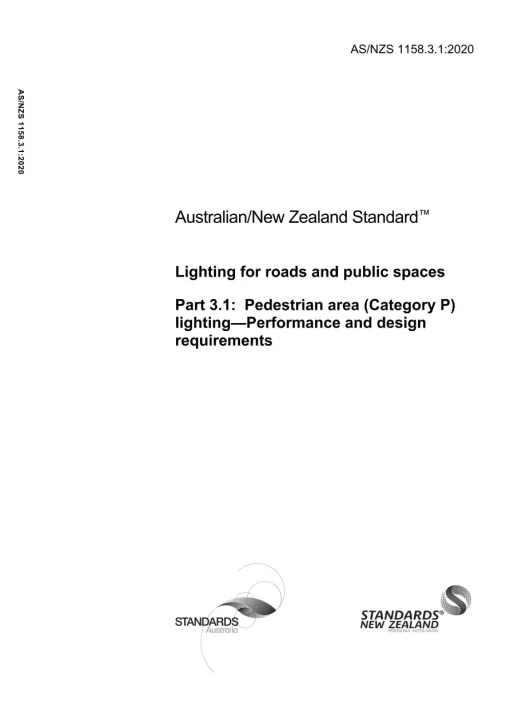 AS/NZS 1158.3.1:2020 pdf