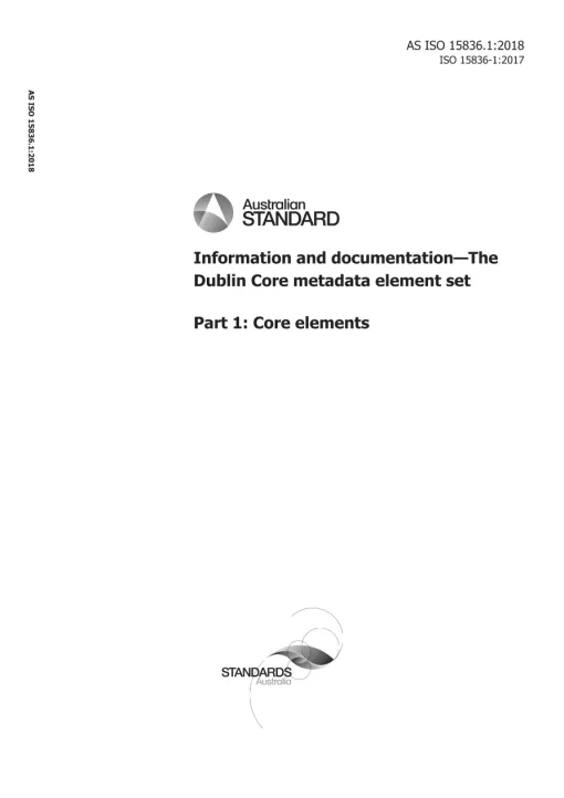 AS ISO 15836.1:2018 pdf