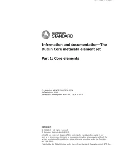 AS ISO 15836.1:2018 pdf