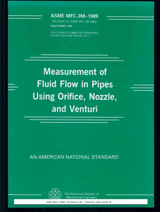 ASME MFC-3M-1989 (R1995) pdf