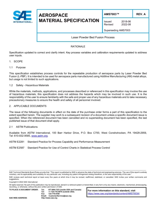 SAE AMS7003A pdf