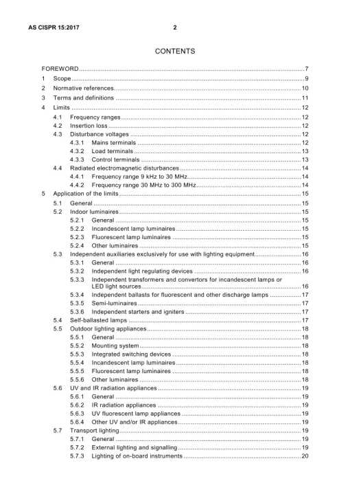 AS CISPR 15:2017 pdf