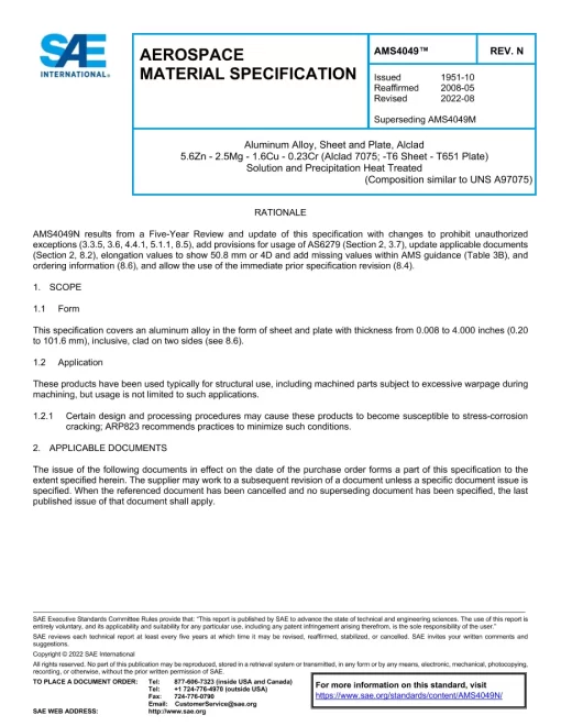 SAE AMS4049N pdf