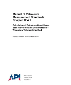 API MPMS Chapter 12.4.1 First Edition pdf