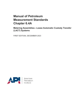 API MPMS Chapter 6.4A First Edition pdf