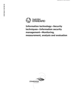 AS ISO/IEC 27004:2018 pdf