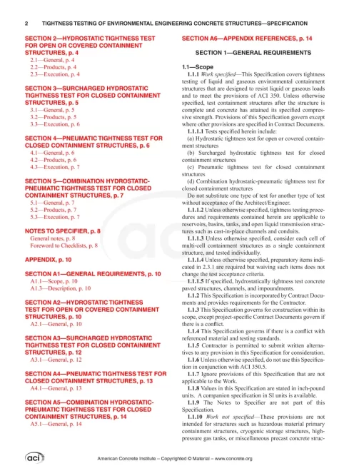 ACI SPEC-350.1-22 pdf