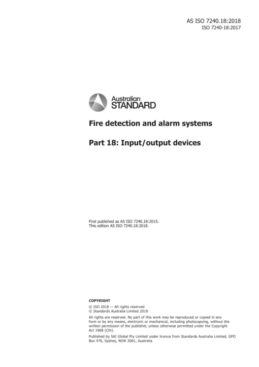 AS ISO 7240.18:2018 pdf