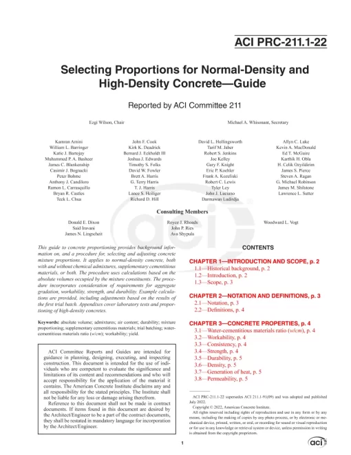 ACI PRC-211.1-22 pdf