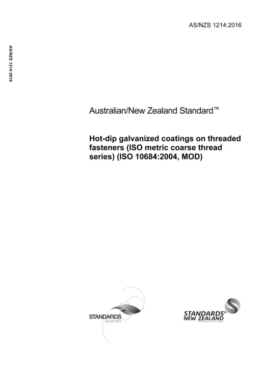 AS/NZS 1214:2016 pdf