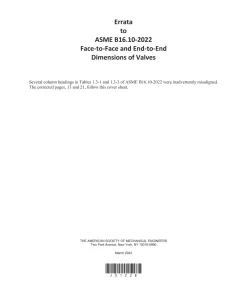 ASME B16.10-2022 pdf