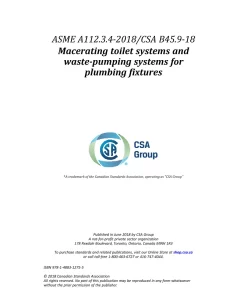 ASME A112.3.4-2018/CSA B45.9-18 (R2023) pdf