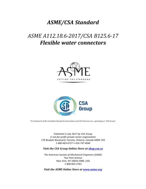 ASME A112.18.6-2017/CSA B125.6-17 (R2021) pdf