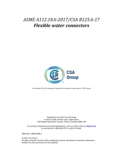 ASME A112.18.6-2017/CSA B125.6-17 (R2021) pdf