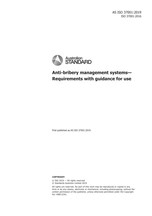 AS ISO 37001:2019 pdf