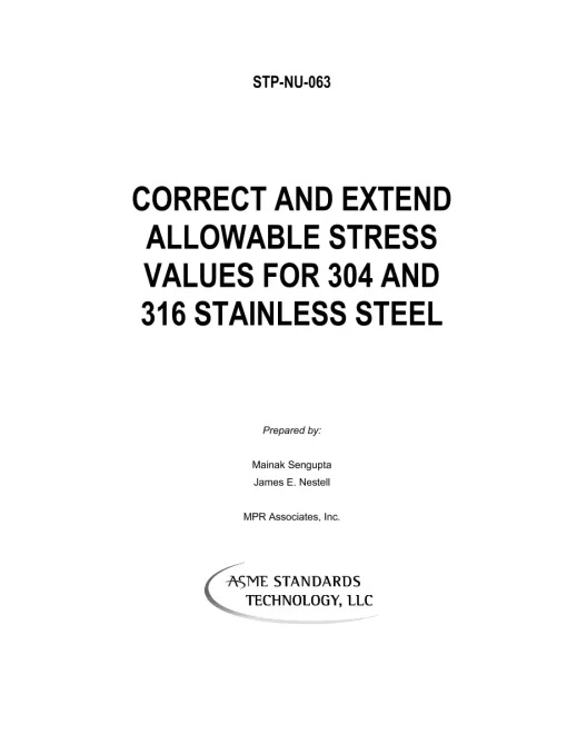 ASME STP-NU-063 pdf