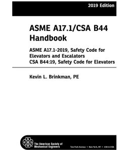 ASME A17.1/CSA B44-2019 Handbook pdf