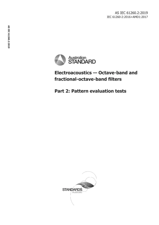 AS IEC 61260.2:2019 pdf