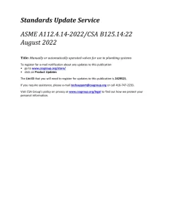 ASME A112.4.14-2022/CSA B125.14:22 pdf