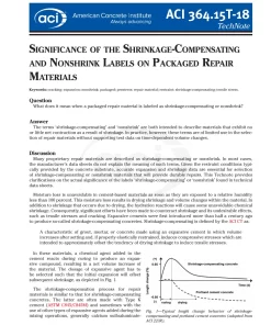 ACI 364.15T-18 pdf