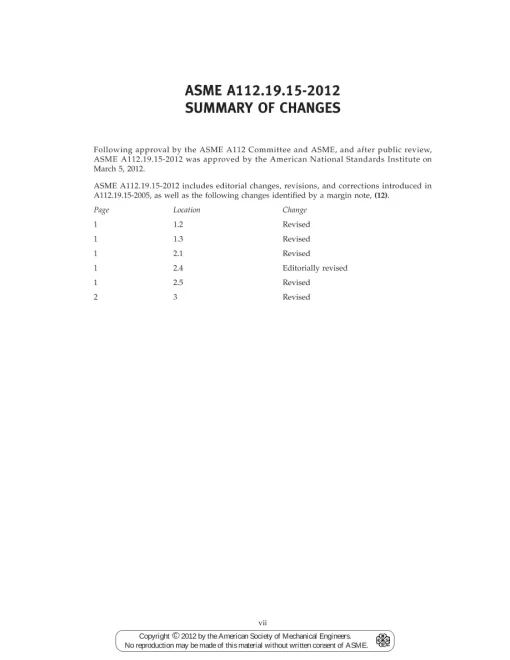 ASME A112.19.15-2012 (R2022) pdf