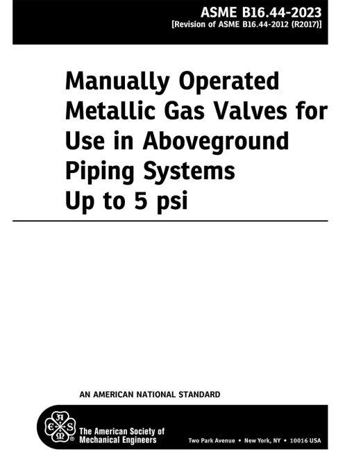 ASME B16.44-2023 pdf