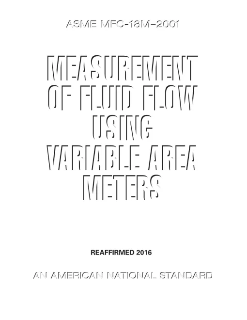 ASME MFC-18M-2001 (R2016) pdf