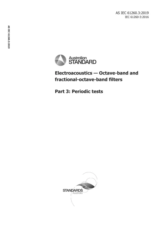 AS IEC 61260.3:2019 pdf