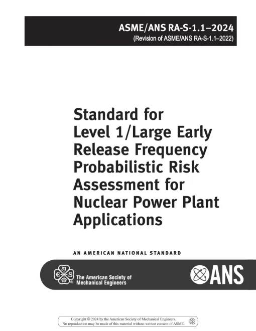 ASME ANS RA-S-1.1-2024 pdf