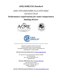 ASME A112.1070-2020/ASSE 1070-2020/CSA B125.70:20 pdf