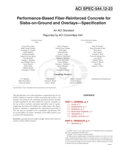 ACI SPEC-544.12-23 pdf