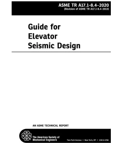 ASME TR A17.1-8.4-2020 pdf