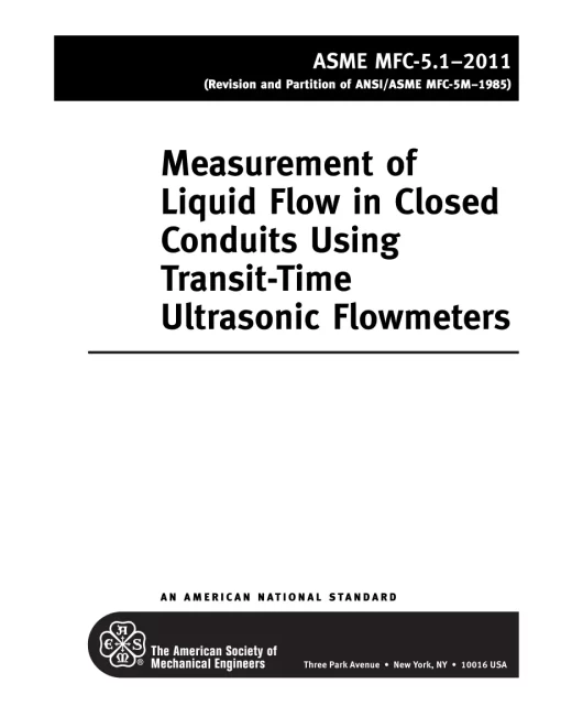 ASME MFC-5.1-2011 (R2018) pdf